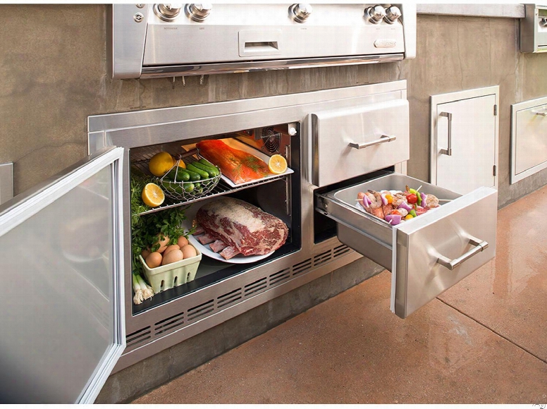 Alfresco Arxe42 7.2 Cu. Ft. Built-in Under Grill Refrigerator