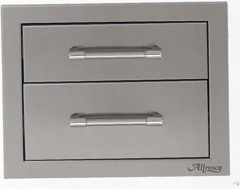 Alfresco Axe2dr 17 Inch Double Access Drawer