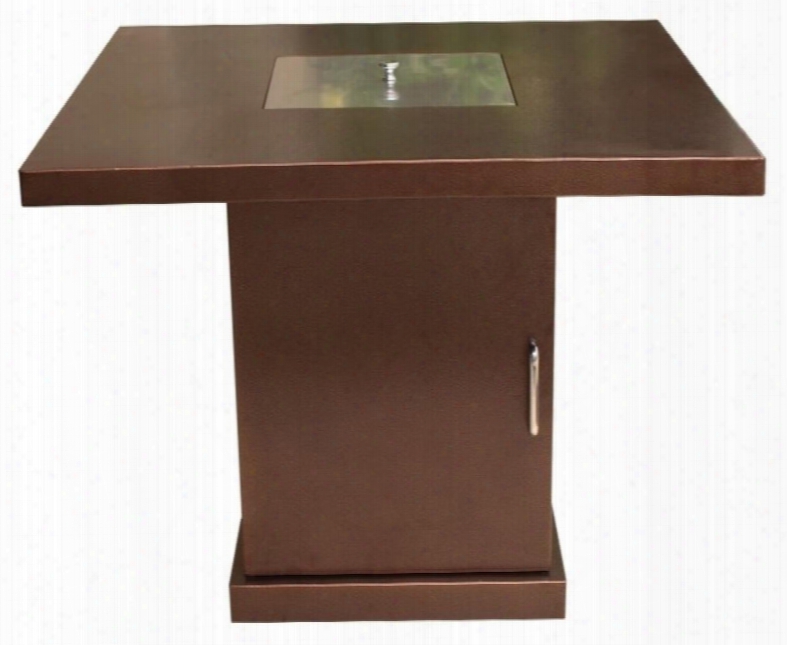 Az Patio Gsf-pr-pc Fire Pit, Small In Hammered Bronze