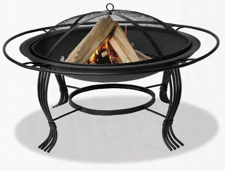 Blue Rhino Wad1050sp Black Outdoor Firebowl With Outer Ring