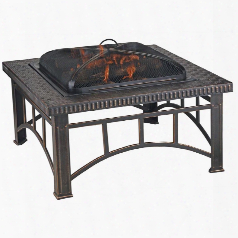 Blue Rhino Wad15143mt Brushed Copper Wood Burning Outdoor Firebowl