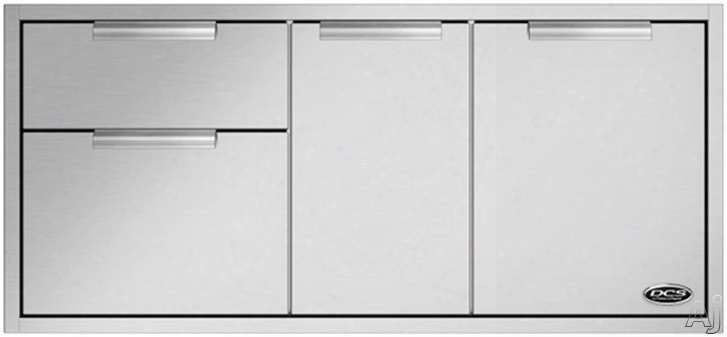 Dcs Adr248 Outdoor Access Drawer Storage With 304 Series Stainless Steel Construction: 48