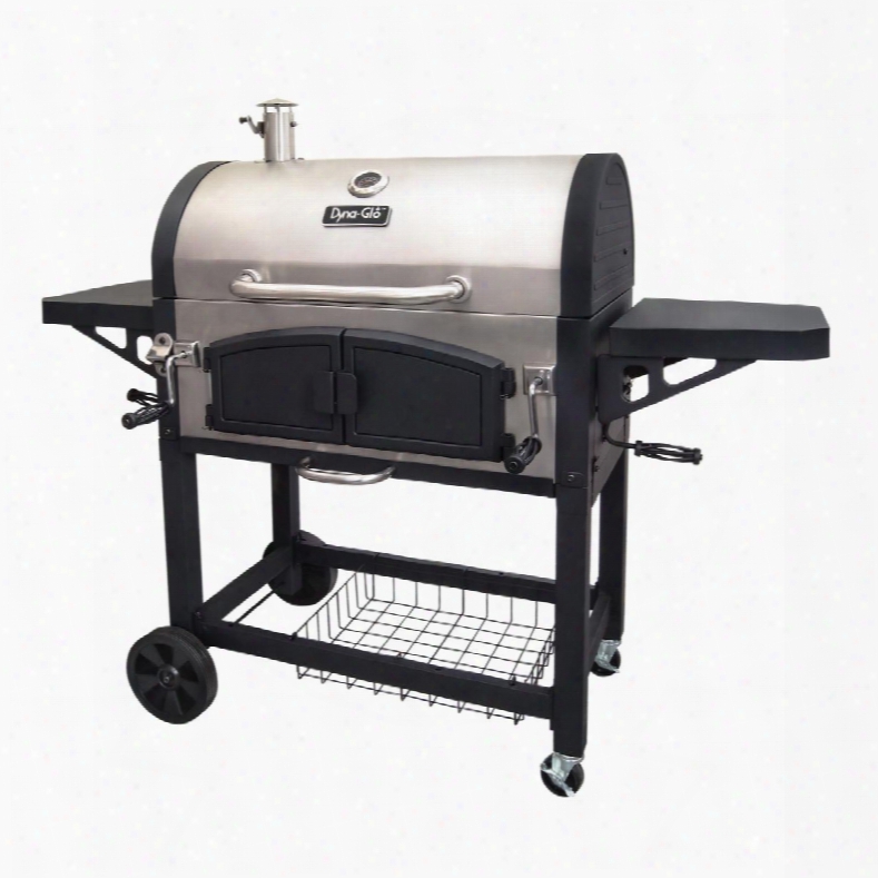 Dyna-glo Dgn576snc-d X-large Premium Dual Chamber Charcoal Grill