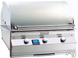 Fire Magic Aurora Collection A540i5e1n 30 Inch Built-in Gas Grill With 540 Sq. In. Cooking Surface, 60,000 Btu Primary Burners, Optional 17,000 Btu Rotisserie Backburner, Stainless Steel Throughout And Interior Halogen Lights: Natural Gas