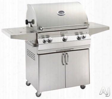 Fire Magic Aurora Collection A660s5a1n62 62 1/4 Inch Freestanding Grill With 660 Sq. In. Grilling Area, 75,000 Btu, All Infrared Burners, Warming Rack, Meat Probe, Digital Thermometer, Advanced Hot Surface Ignition And Interior Lighting: Natural Gas