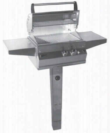 Fire Magic Legacy Colection 21s1s1ng6 50 Inch In-ground Post Mount Deluxe Gas Grill With Cooking Zones, Stainless Steel Burners, 42,000 Total Btu And 368 Sq. In. Cooking Area: Natural Gas