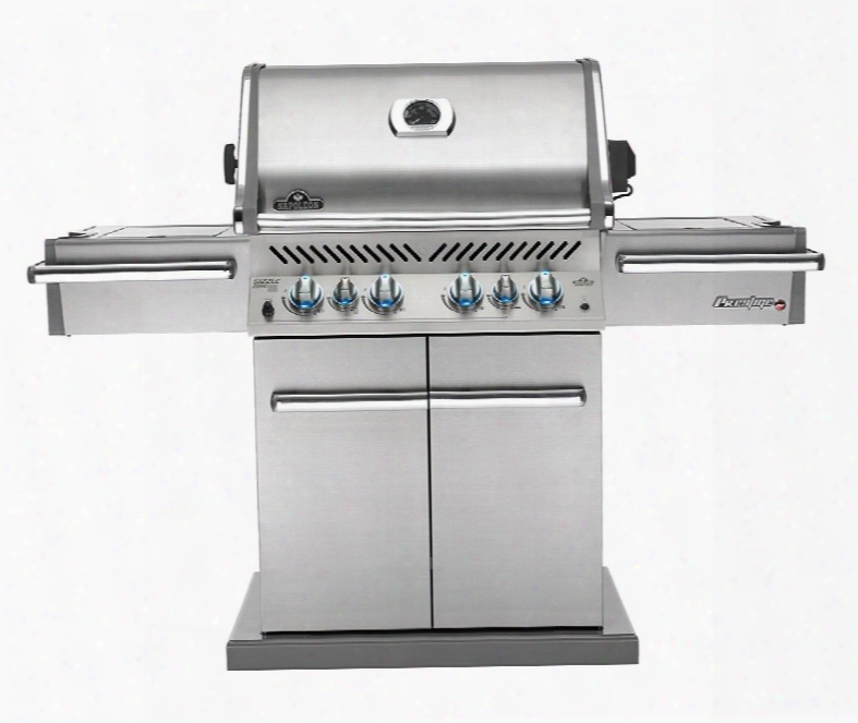 Napoleon Pro500rsibpss-2 Prestige Pro 500 With Infrare Drear And Side Burners Propane Gas Grill