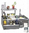 Alfresco ADT30 30 Inch Built-in Beverage Center with Sink, Insulated Ice Compartment, Bottle Bins, Front Speedrail, Towel Rack and Stainless Steel Construction