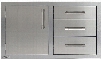 Alfresco AXEDDCL 32 Inch Combo Door Plus Drawers