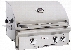 American Outdoor Grill 24NBL 24 Inch Built-in Gas Grill with 432 sq. in. Cooking Surface, 2 16,000-BTU Primary Burners, Analog Thermometer and Stainless Steel Construction: Natural Gas, "L" Series, Backburner Rotisserie