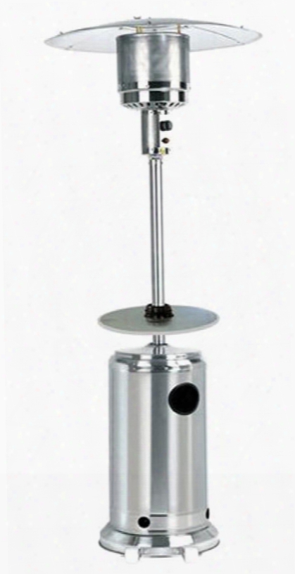 Primeglo Hlds01-bst 41,000 Btu Propane Stainless Steel Patio Heater And Table