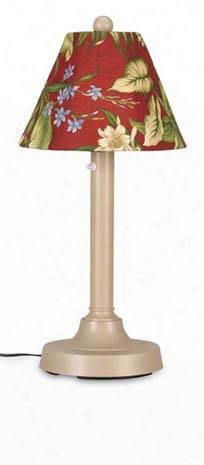 00127 San Juan Table Lamp 30-inches Tall With 14-inch Dia Antique Linen Shade In