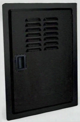 239201t Legacy Series Black Powder Coated 14" Xx 20" Vertical Single Access Door With Louvers And Tank