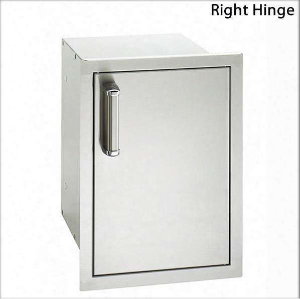 53820sr Flush Mounted Series Single Door With Dual Drawers And Right Door Hinge: Stainless