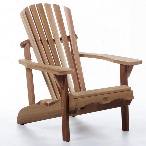 Aa21 Adirondack Chair With Form Fitting Seat Oversized Arm Paddles Contoured Back Support And Western Red Cedar