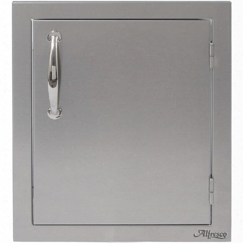 Ab-17r 17" Right Hinged Vertical Single Access Door With All-welded Commercial Grade Stainless Steel Construction Integrated Storage Rail Inside Doors And