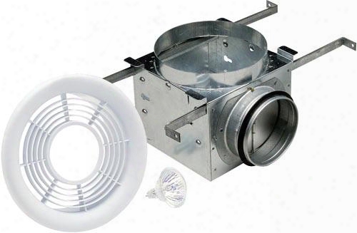 Aig4bf 4" Round Duct In-line Fan Grille With Fluorescent Light And