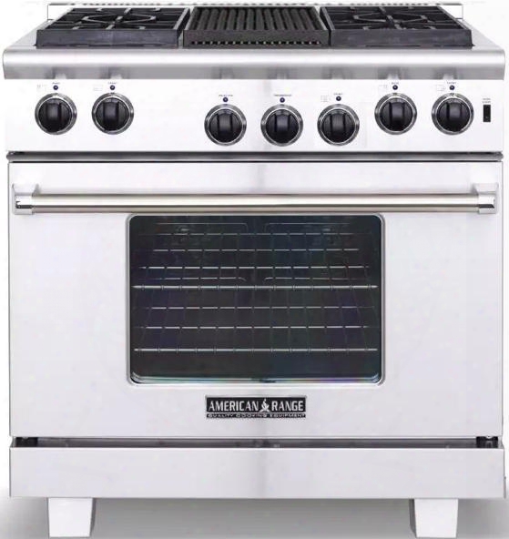 Arr-364gr-l 36" Heritage Series Liquid Propane Range With 5.3 Cu. Ft. Oven Capacity 4 Sealed Burners 11" Char-grill And Innovection System In Stainless