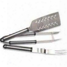 Dpa20 Professional Quality Four-piece Bbq Tool Set (spatula Tong Fork And