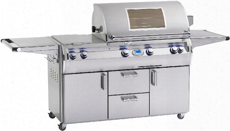 E790s-4e1n-71-w 98" Echelon Diamond Series Cart With 36" Natural Gas Grill 96000 Total Btu Double Side Burners 792 Sq. In. Cooking Area And Digital