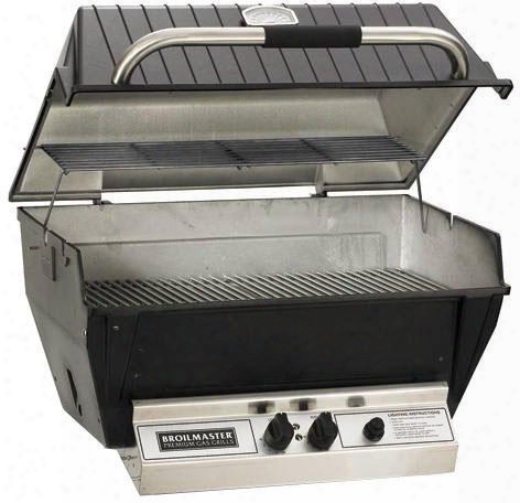 H4x 24" Deluxe Series Built-in Liquid Propane Grill With 473 Sq. In. Grilling Surface 36 000 Btu Total Heat Output H-style Burners 2-piece Stainless Steel