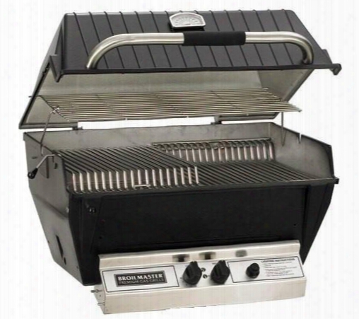 P3xfn 27" Premium Series Built-in Natural Gas Grill With 40000 Btus 695 Sq. Inches Grilling Area 2 Stainless Steel Bowtie Burners Flare Buster Briquets In