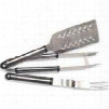 DPA20 Professional Quality Four-Piece BBQ Tool Set (Spatula Tong Fork and
