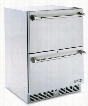 L24DWR 24" Built-In Two Drawer Outdoor Refrigerator in Stainless