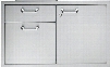 LSA36 36" Storage Door and Double Drawer