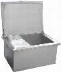 SOIC27X19SS Drop In Stainless Steel Cooler with Stainless Steel Interior and Self Rimming