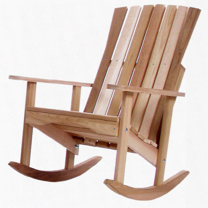 Rc22 Athena Rocker Chair With Western Red Cedar Construction Curved Back Pocket Seat And Well Balanced