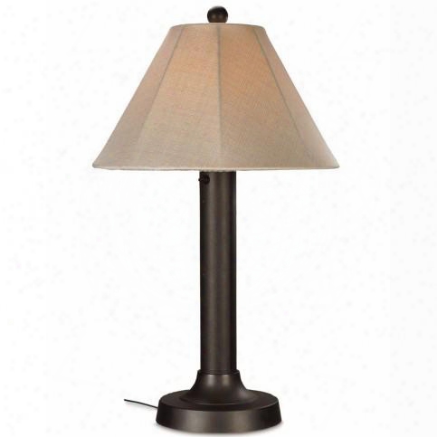 Seaside 00617 34" Table Lamp With Two Level Dimming Switch Poly Carbonate Waterproof Light Bulb Enclosure In