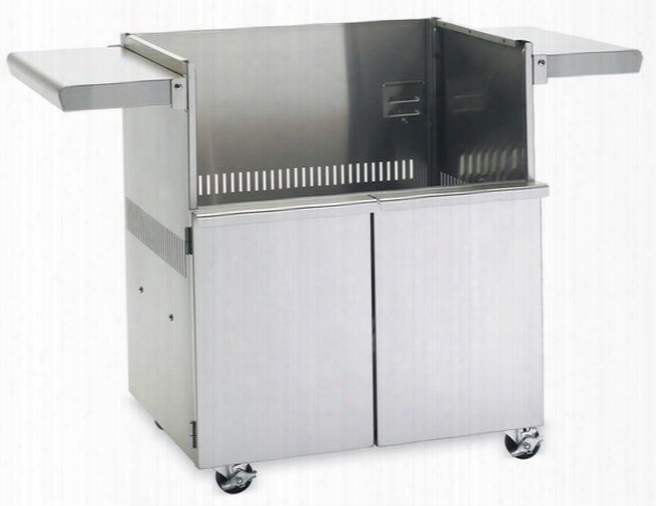 Sedona L500cart 30" Stainless Steel Freestanding Cart For The Sedona L500 Series Grill(sold Seperately) With Swivel Casters Folding Side Shelves Single Door