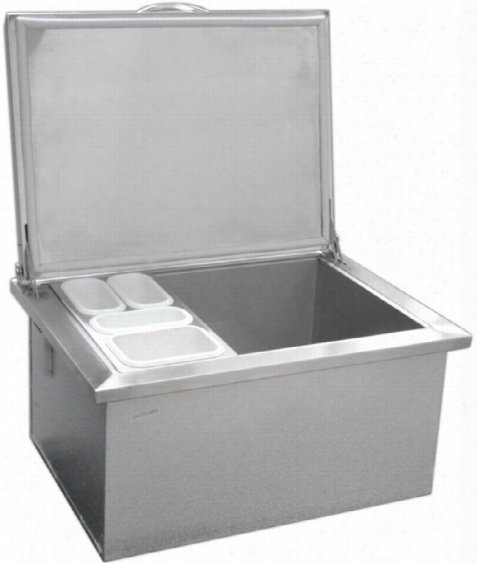 Soic27x19ss Drop In Stainless Steel Cooler With Stainless Steel Interior And Self Rimming