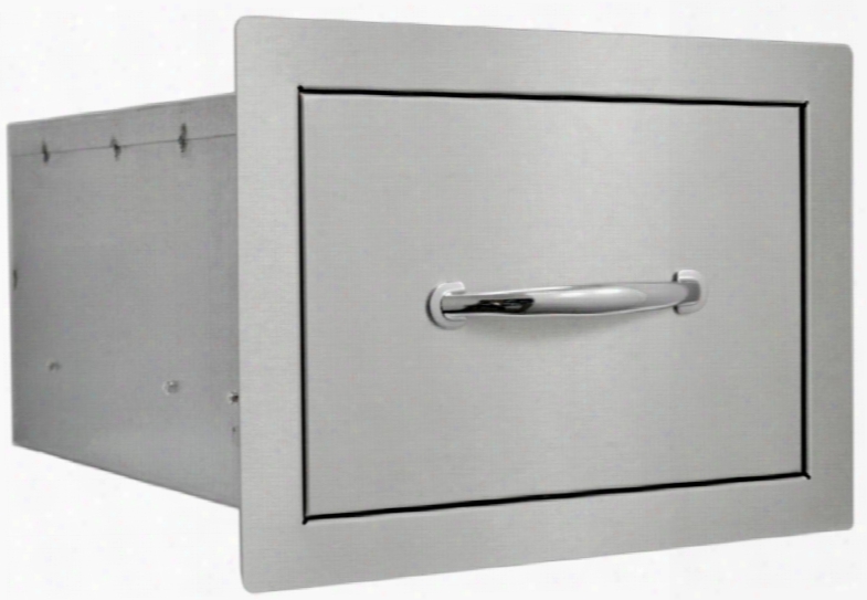 Sosd10x15 Built In Stainless Steel Drawer With Flat Frame Flush Mount And Self Rimming