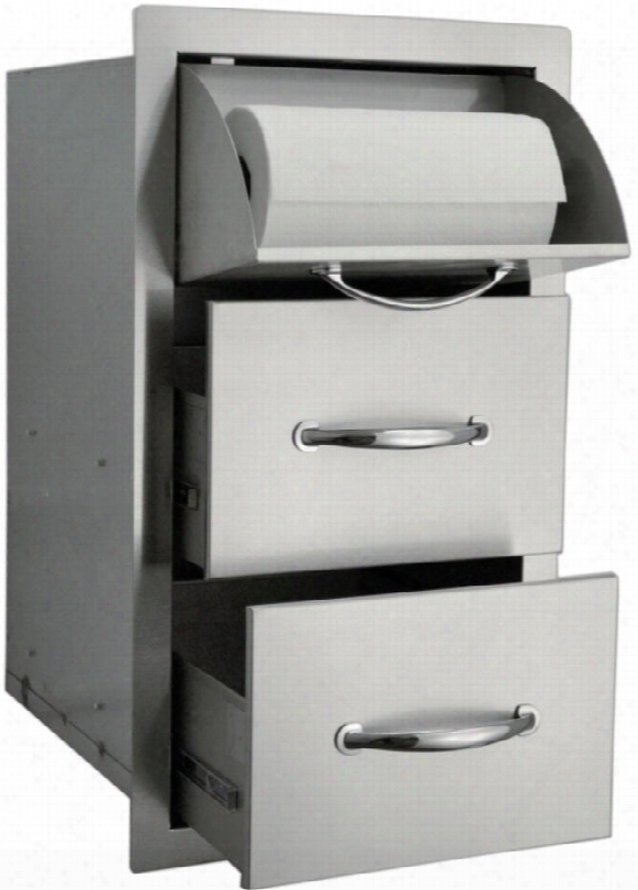 Sotdc20x30 Built In Stainless Steel Paper Towel Holder And Drawer With Flat Frame Flush Mount And Self Rimming