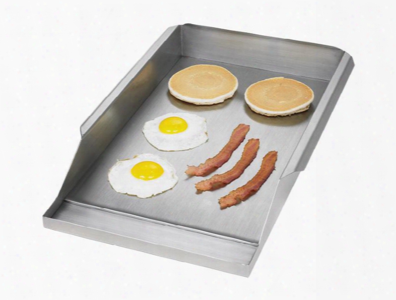 Tegp12 12" Griddle Plate Attachment With Grease Trough And Thick Welded Stainless Steel