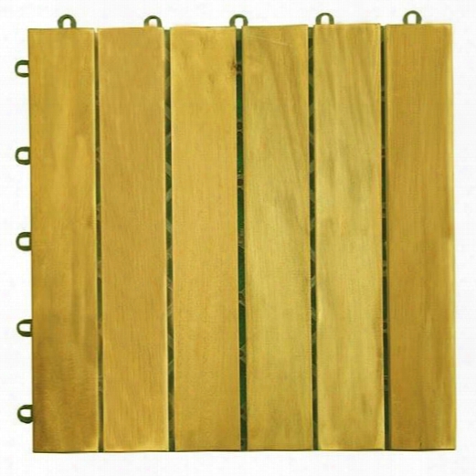 V353 6 Slat Acacia Interlocking Deck