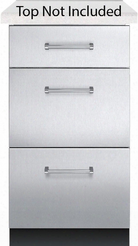 Vbo1830ss Outdoor Series Base Cabinet With 3 Drawers In Stainless