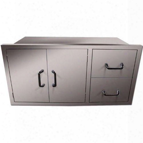 Vpdc56 56" Pantry Door And Drawer Combo In Stainless