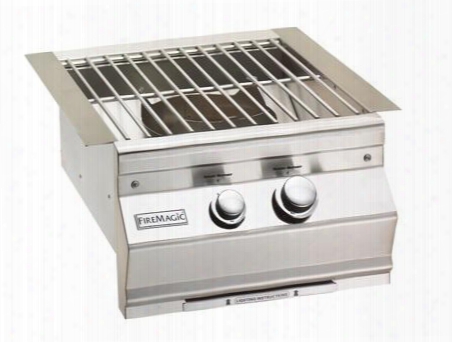 19s0b1p0 Aurora 19" Power Burner With Stainless Steel Grid Up To 60 000 Btus Liquid Propane In Stainless