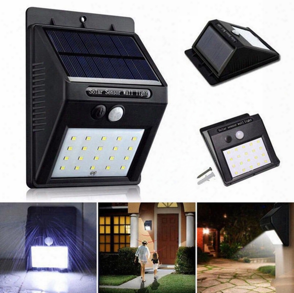 20 Led Solar Power Spot Light Motion Sensor Outdoor Garden Wall Light Security Lamp Gutter Ooa3130