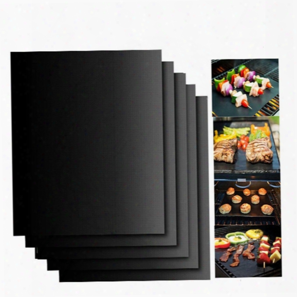 Bbq Grill Mat Durable Non-stick Barbecue Mat 40*33cm Cooking Sheets Microwave Oven Outdoor Bbq Cooking Tool