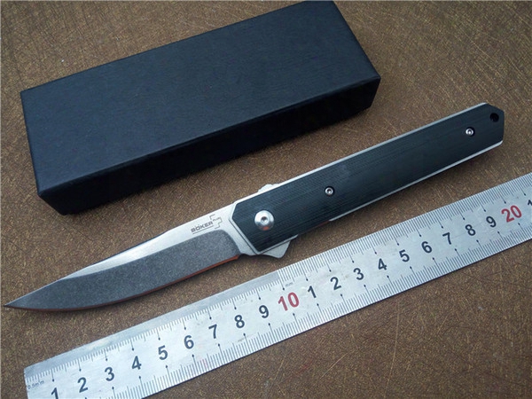 Boker Kwaiken Ball Bearing Flipper Folding Knife G10 Handle Vg10 Steel Outdoor Camping Survival Knives Edc Pocket Knife