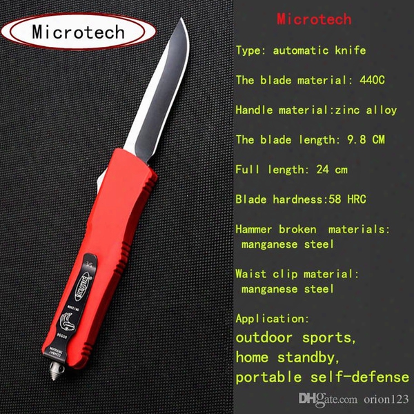 Brand Micro Micro - Cutting Tools Automatic Single - Knife 440c 58hrc Aluminum Alloy High Quality Portable Tactical Outdoor Camping Knife