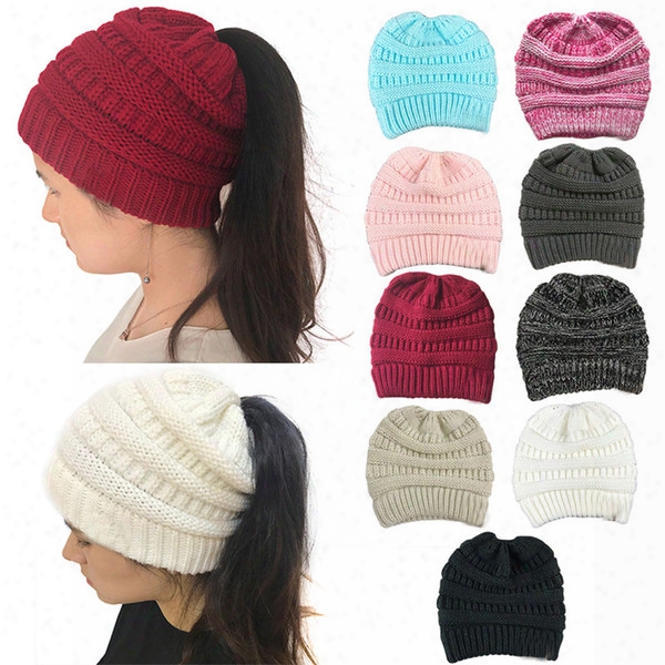 C And C Hats C Knitted Winter Caps Trendy Beanie Keep Warm Chunky Head Caps Delicate Cable Knit Slouchy Crochet Hats Fashion Outdoor