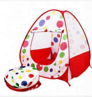 Children Kids Play Tents Outdoor Garden Folding Portable Toy Tent In Door&outdoor Pop Up Multicolor Independent House