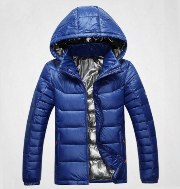 Classic Brand Men Winter Outdoor White Duck Down Jacket Man Casual Hooded Downward Coat Outerwear Mens Warm Jackets Parkas M-3xl