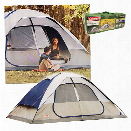 Coleman 2000006233 Glacier Creek 14' X 10' 8 Person 2 Room Camping Tent