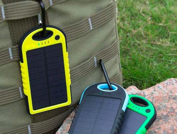 Dual Usb 5000mah Waterproof Solar Power Bank Portable Charger Outdoor Travel Enternal Battery Powerbank For Iphone Android Phone